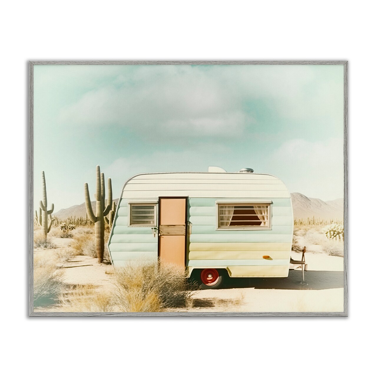 Stupell Industries Desert Trip Vintage Framed Giclee, design by Decent Exposures